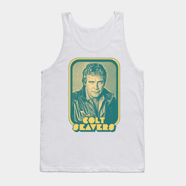 Colt Seavers / 80s TV Retro Design Tank Top by DankFutura